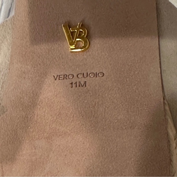 Veronica Beard Lucille Heels Suede Platform Cork Heel Sandals Tan Size 11 New - Picture 10 of 15